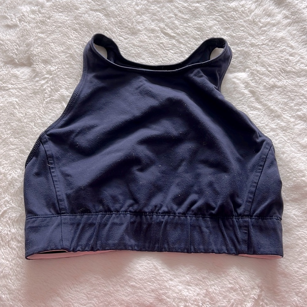 Navy J. Crew X New Balance Sports Bra